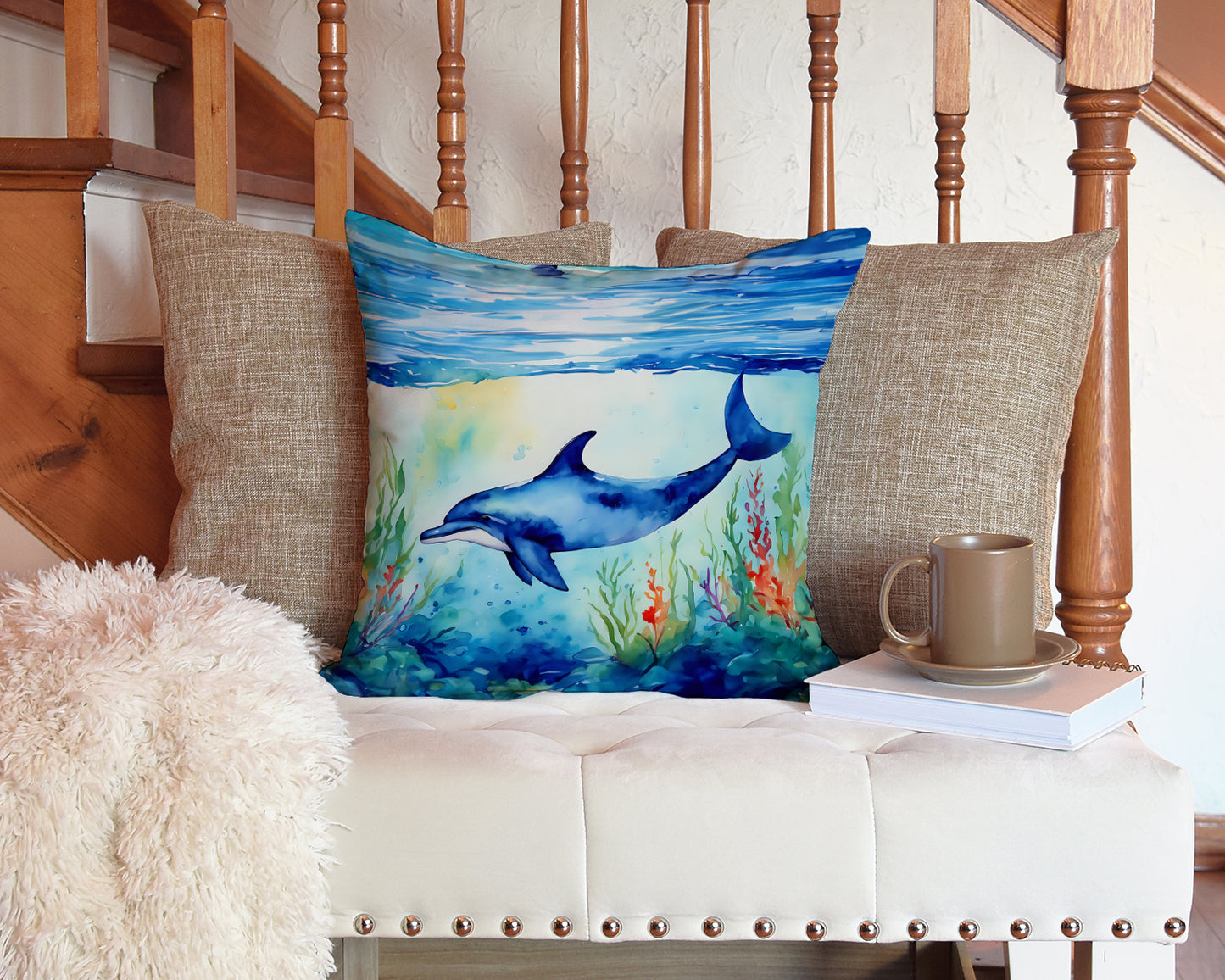 Dolphin Throw Pillow