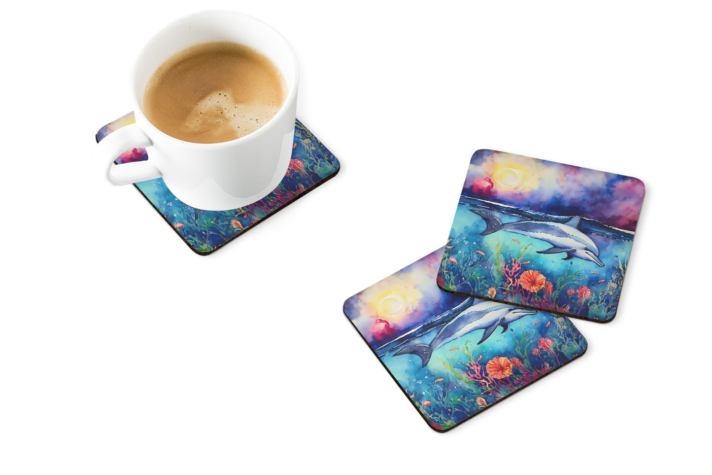 Dolphin Foam Coasters