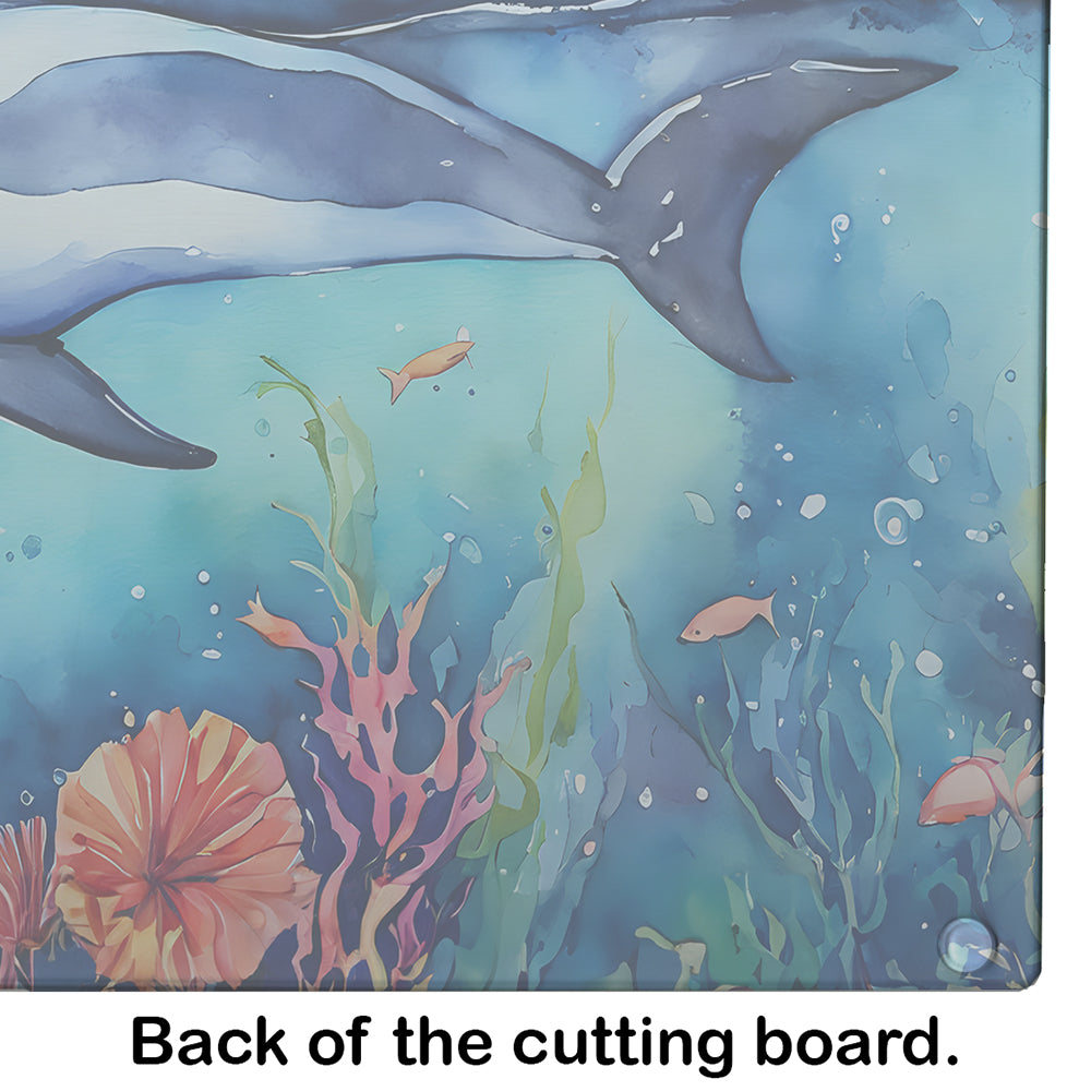 Dolphin Glass Cutting Board