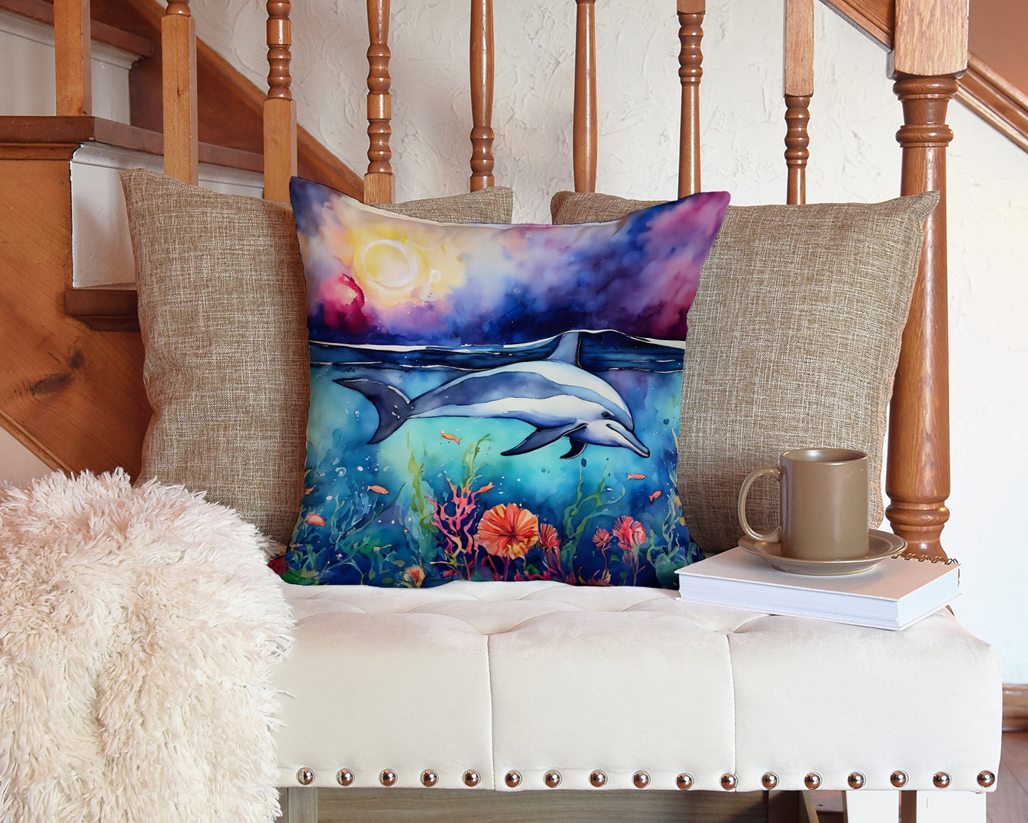 Dolphin Throw Pillow