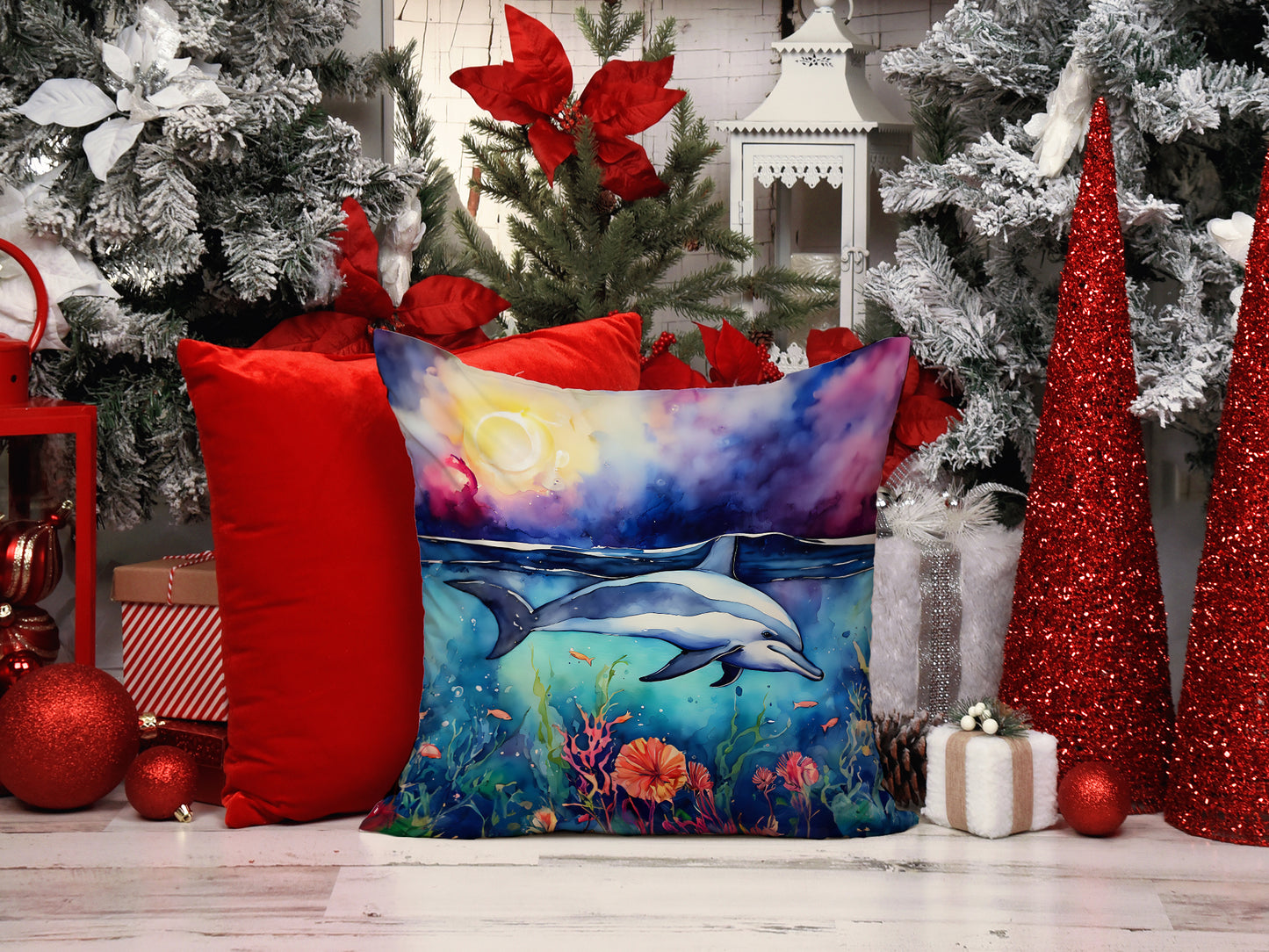 Dolphin Throw Pillow