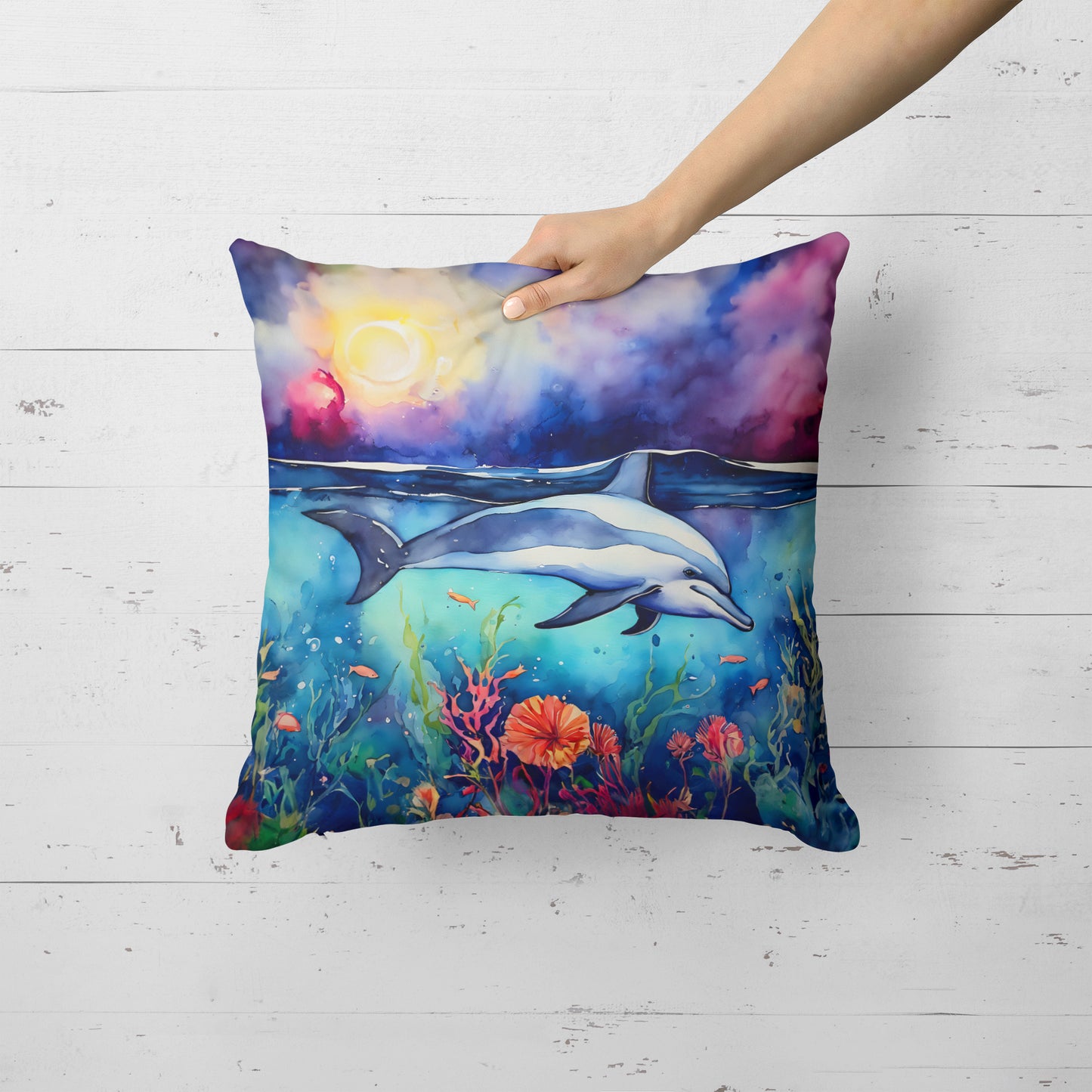 Dolphin Throw Pillow