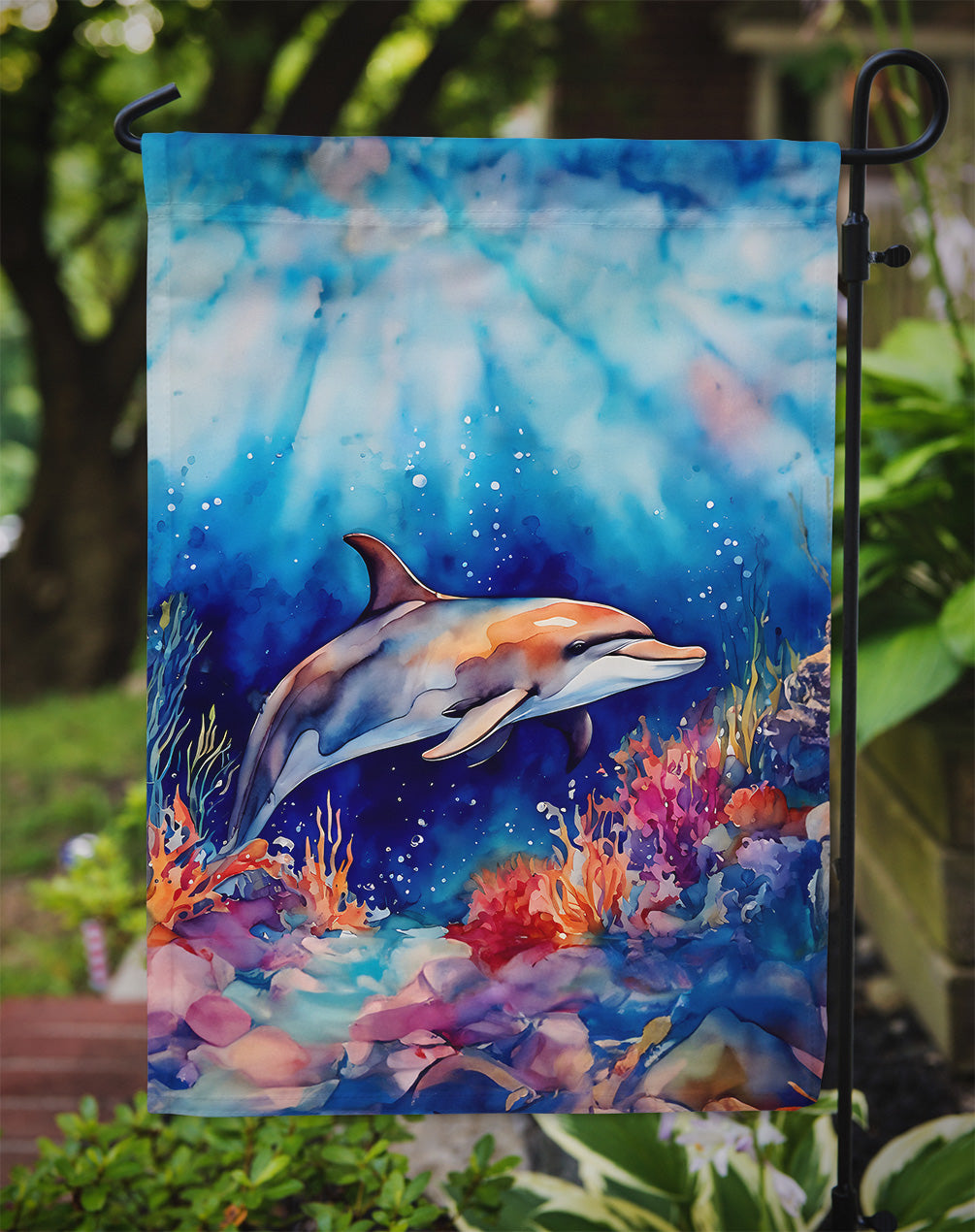 Dolphin Garden Flag