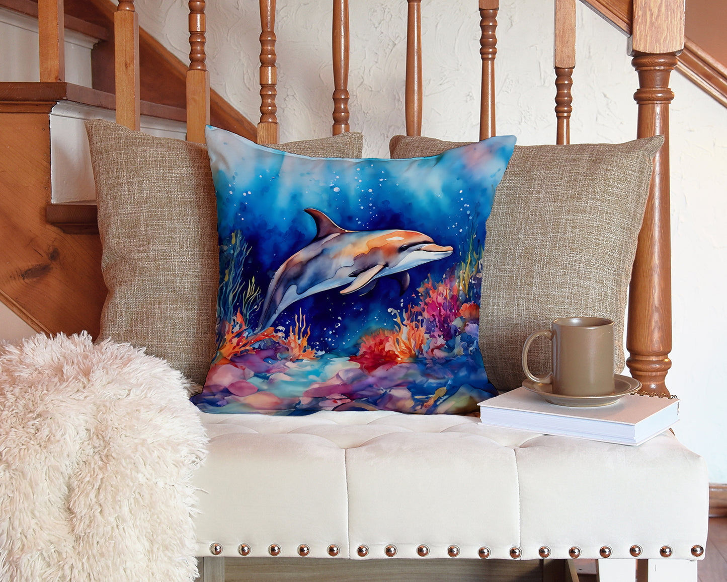 Dolphin Throw Pillow