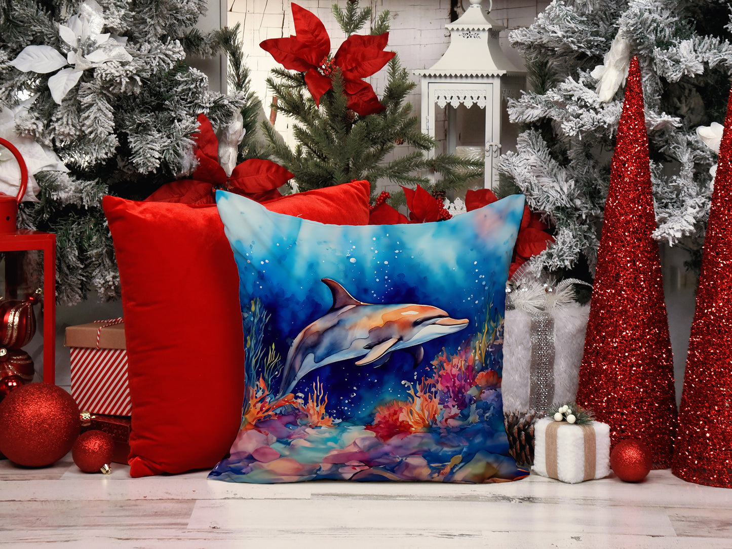 Dolphin Throw Pillow