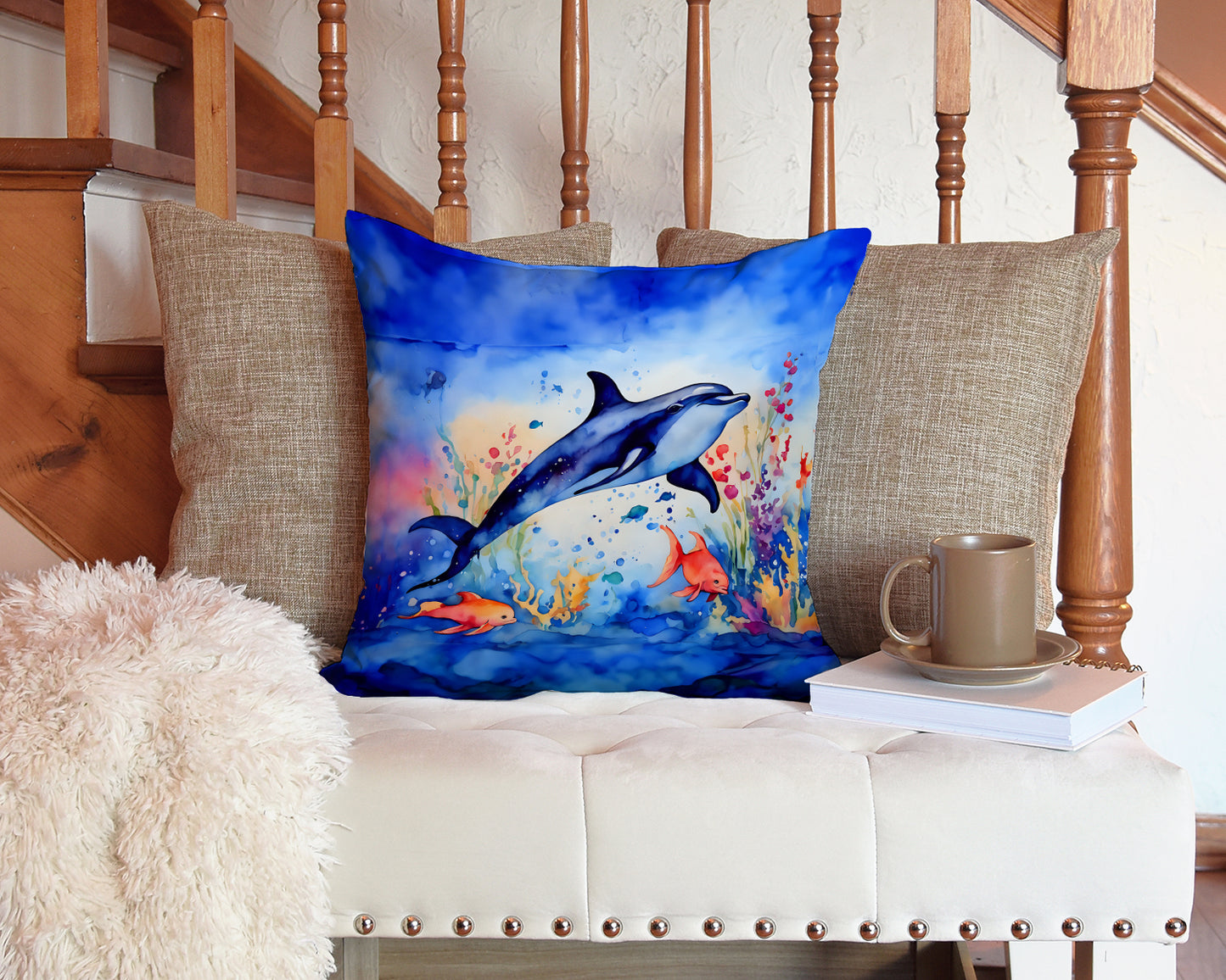 Dolphin Throw Pillow