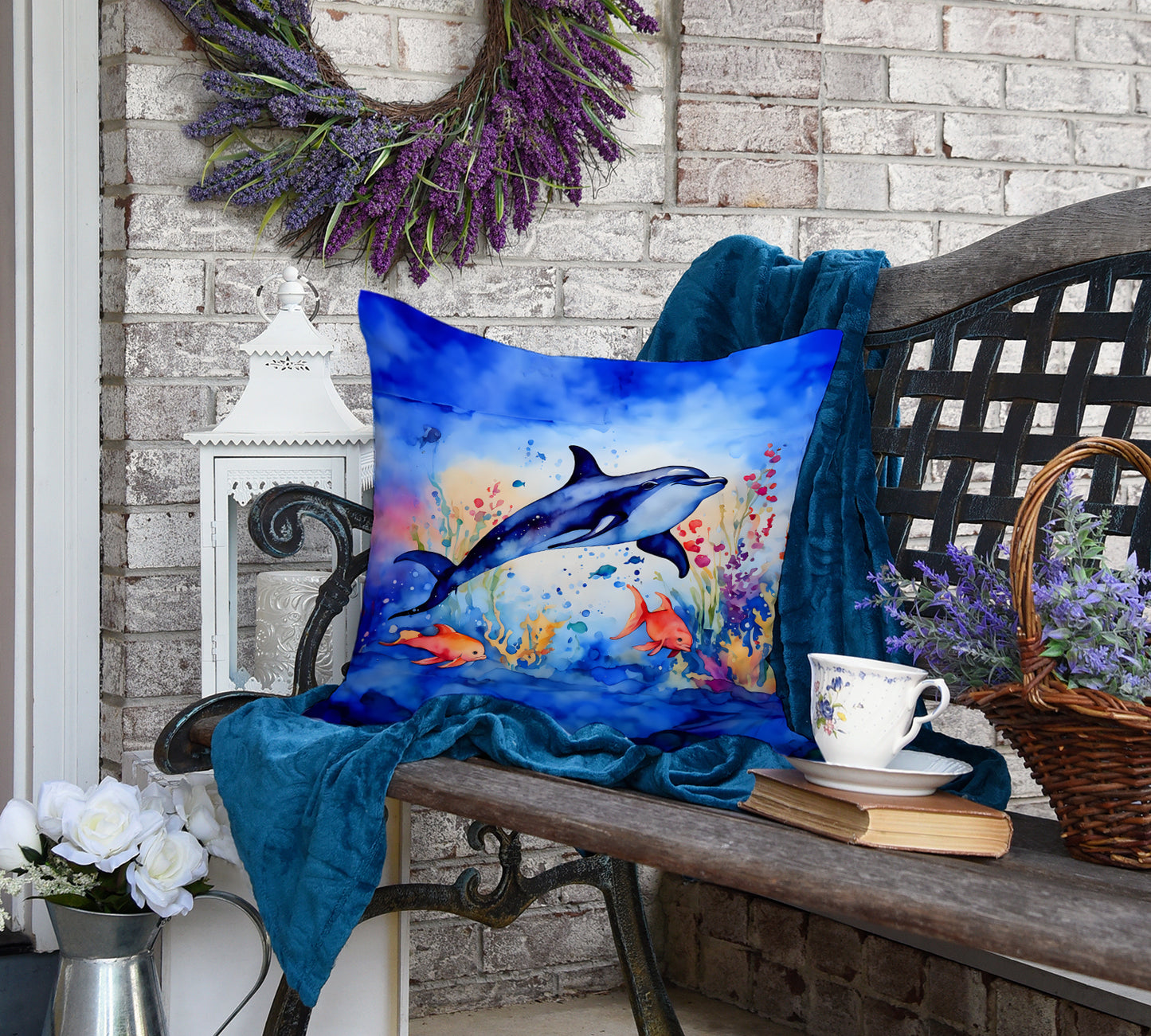 Dolphin Throw Pillow