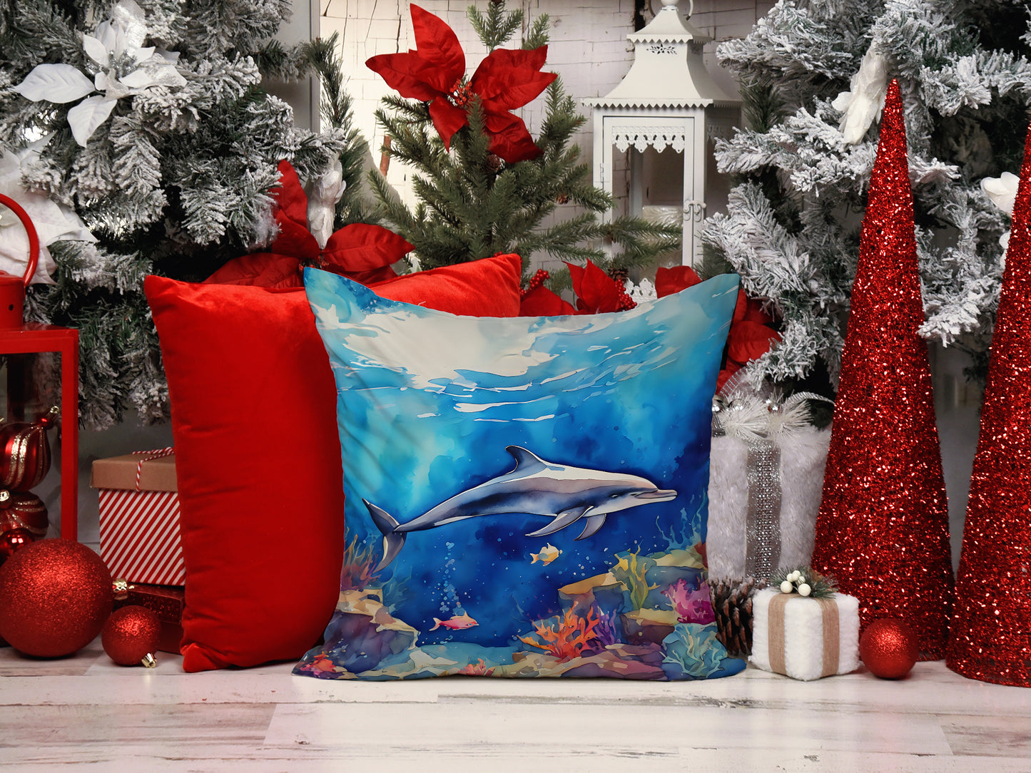 Dolphin Throw Pillow