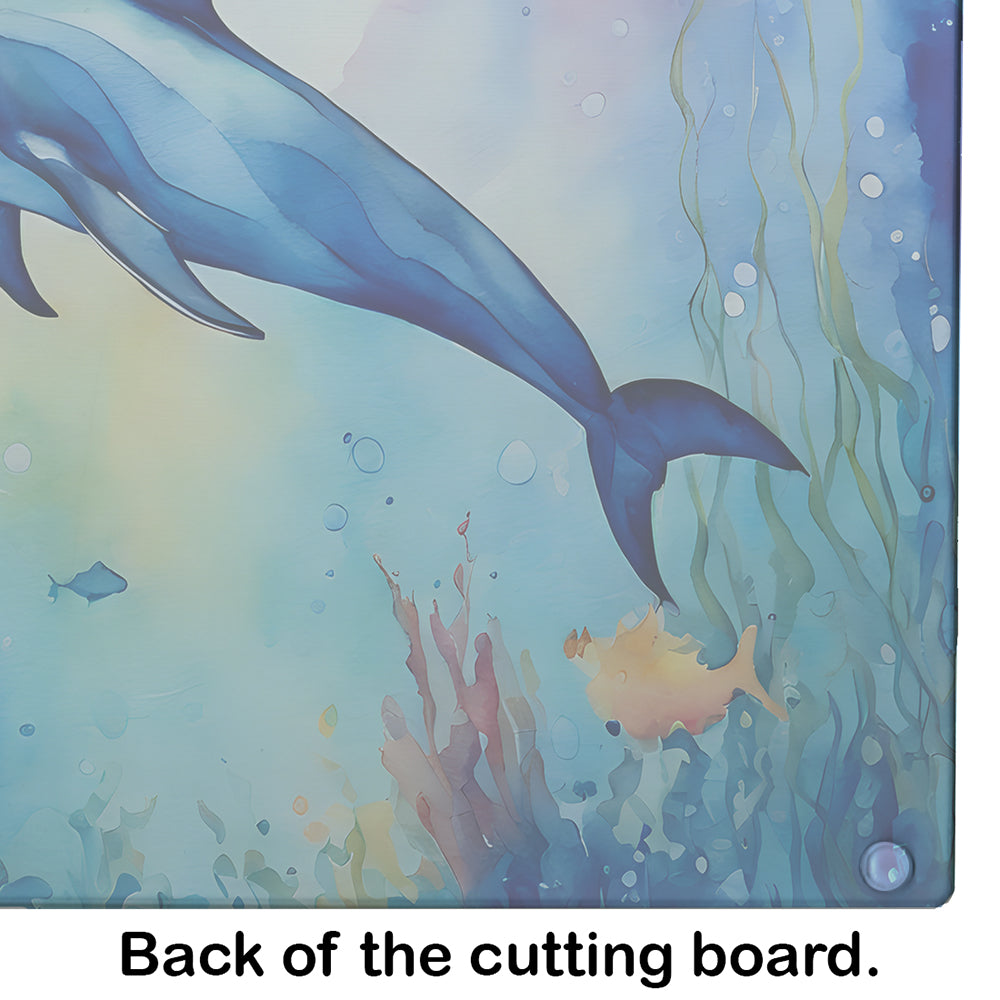 Dolphin Glass Cutting Board