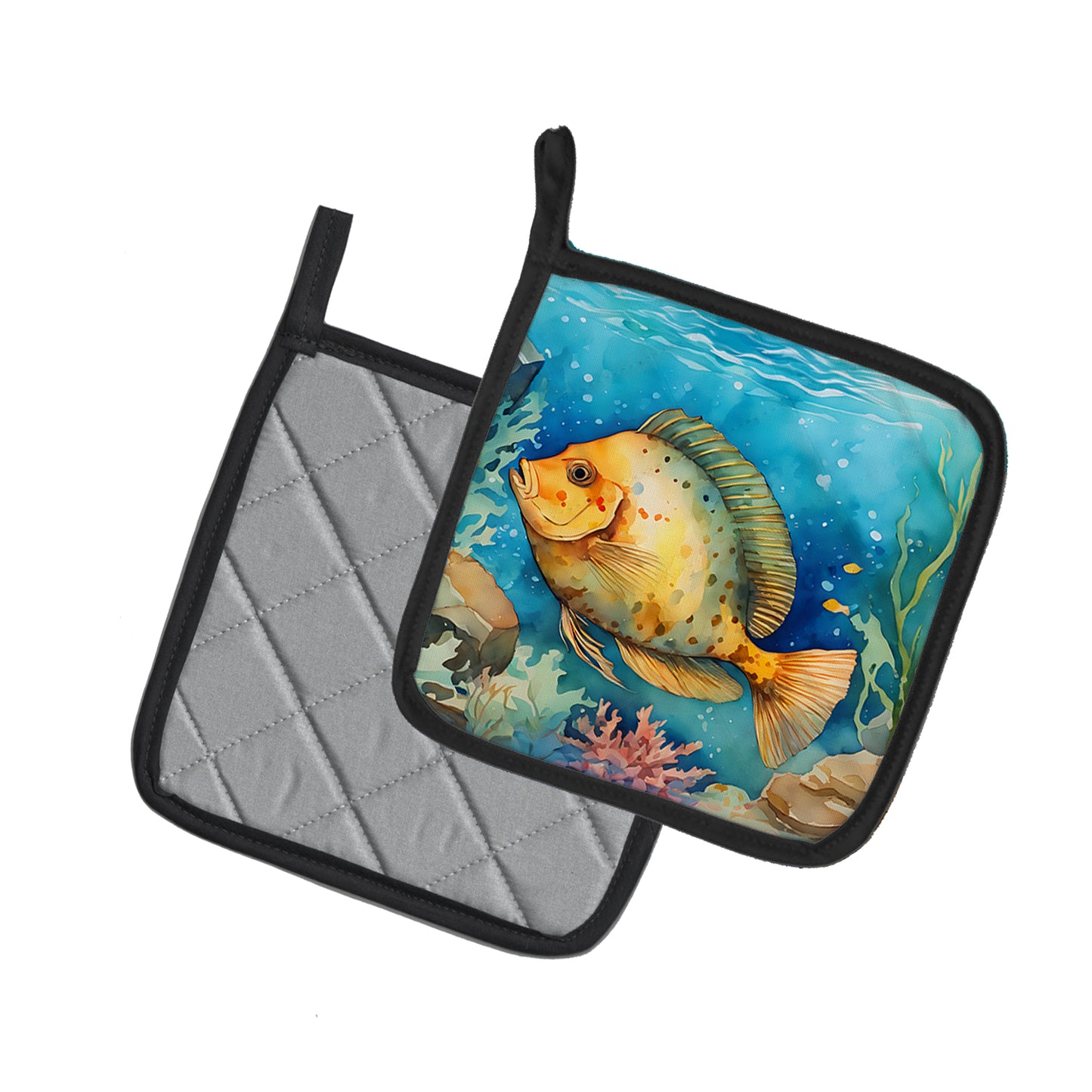Flounder Pair of Pot Holders