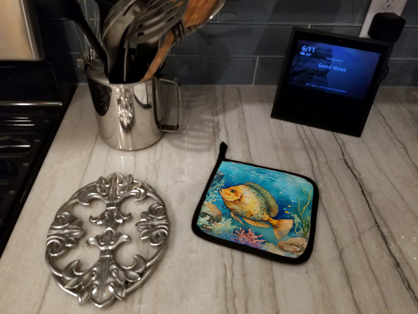 Flounder Pair of Pot Holders