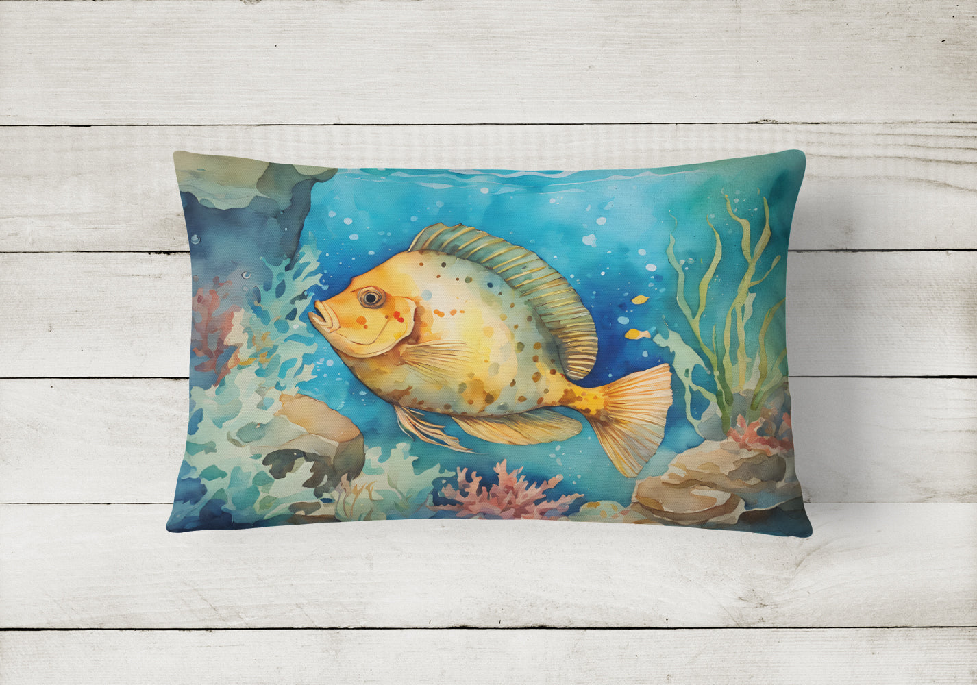 Flounder Throw Pillow