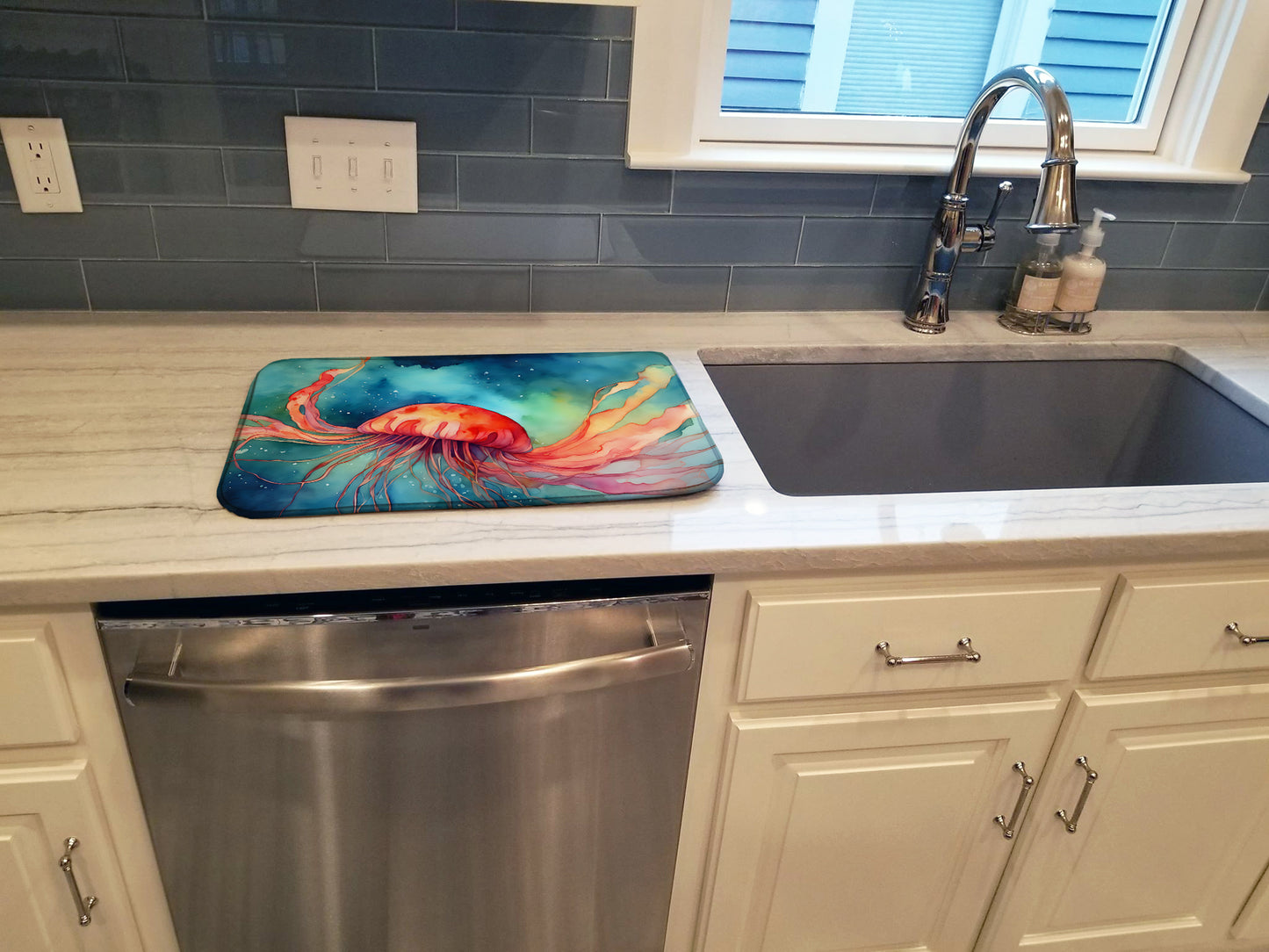 Jellyfish Dish Drying Mat