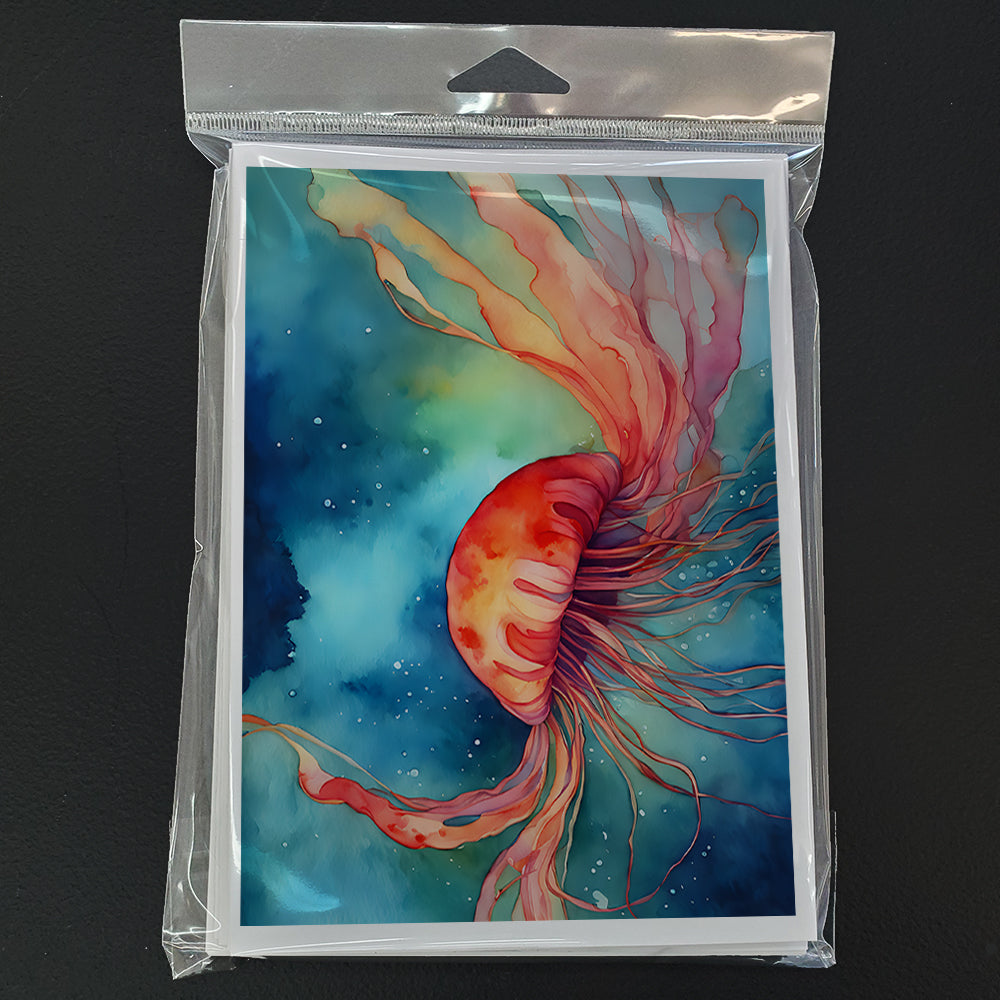 Jellyfish Greeting Cards Pack of 8