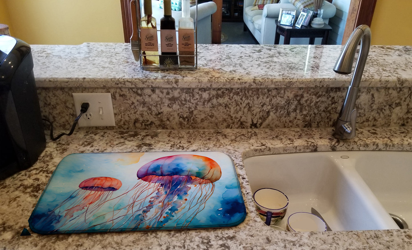 Jellyfish Dish Drying Mat