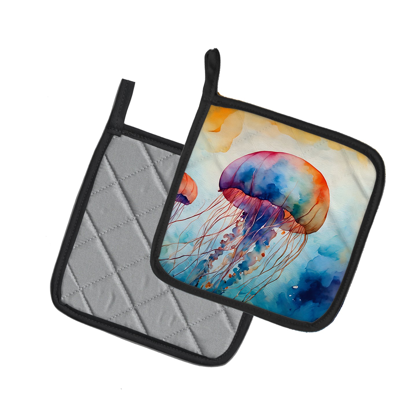 Jellyfish Pair of Pot Holders