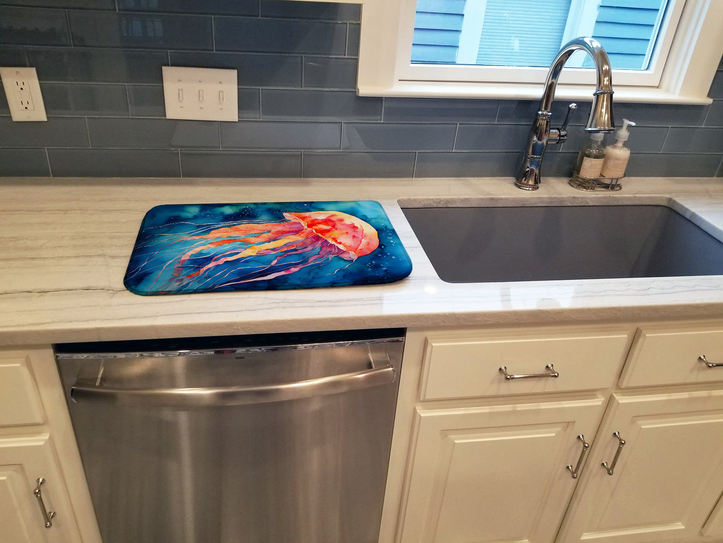 Jellyfish Dish Drying Mat