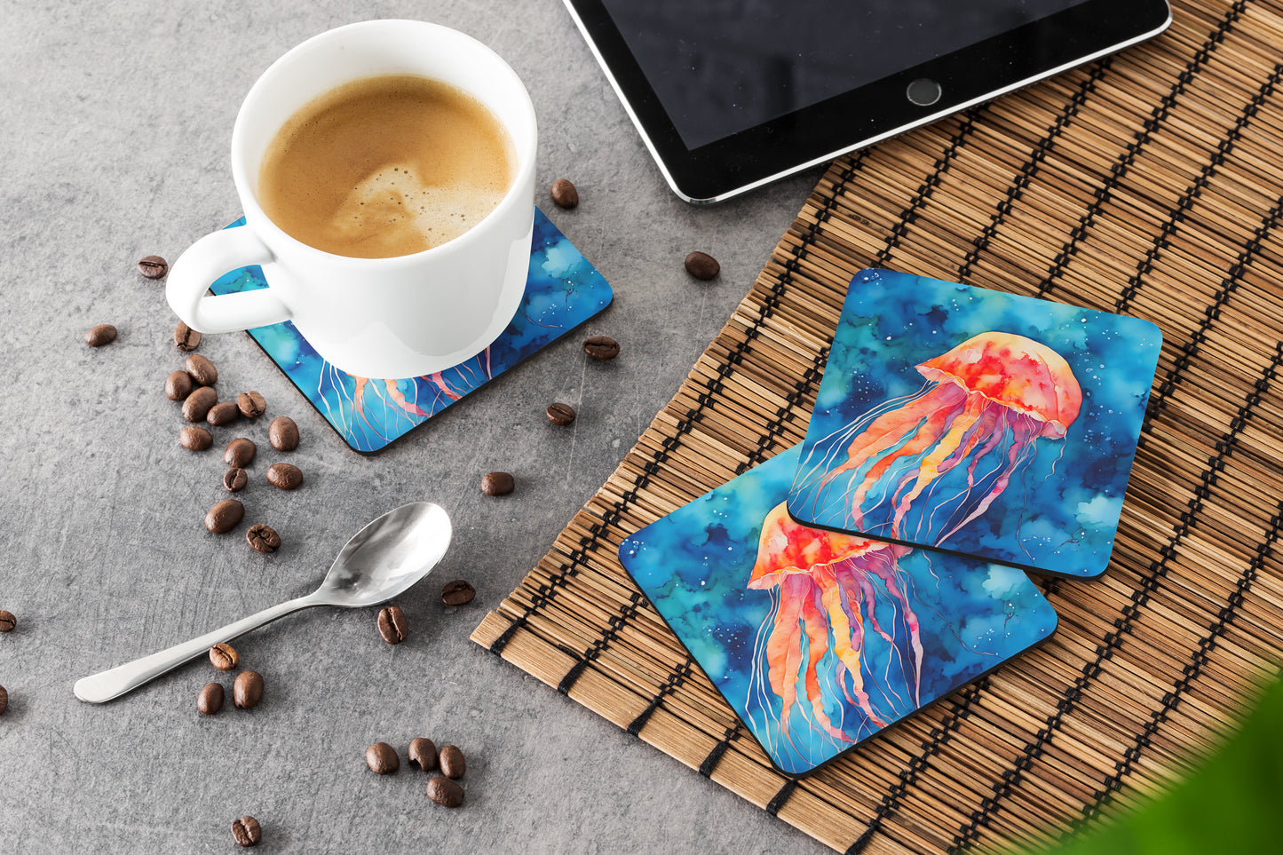 Jellyfish Foam Coasters