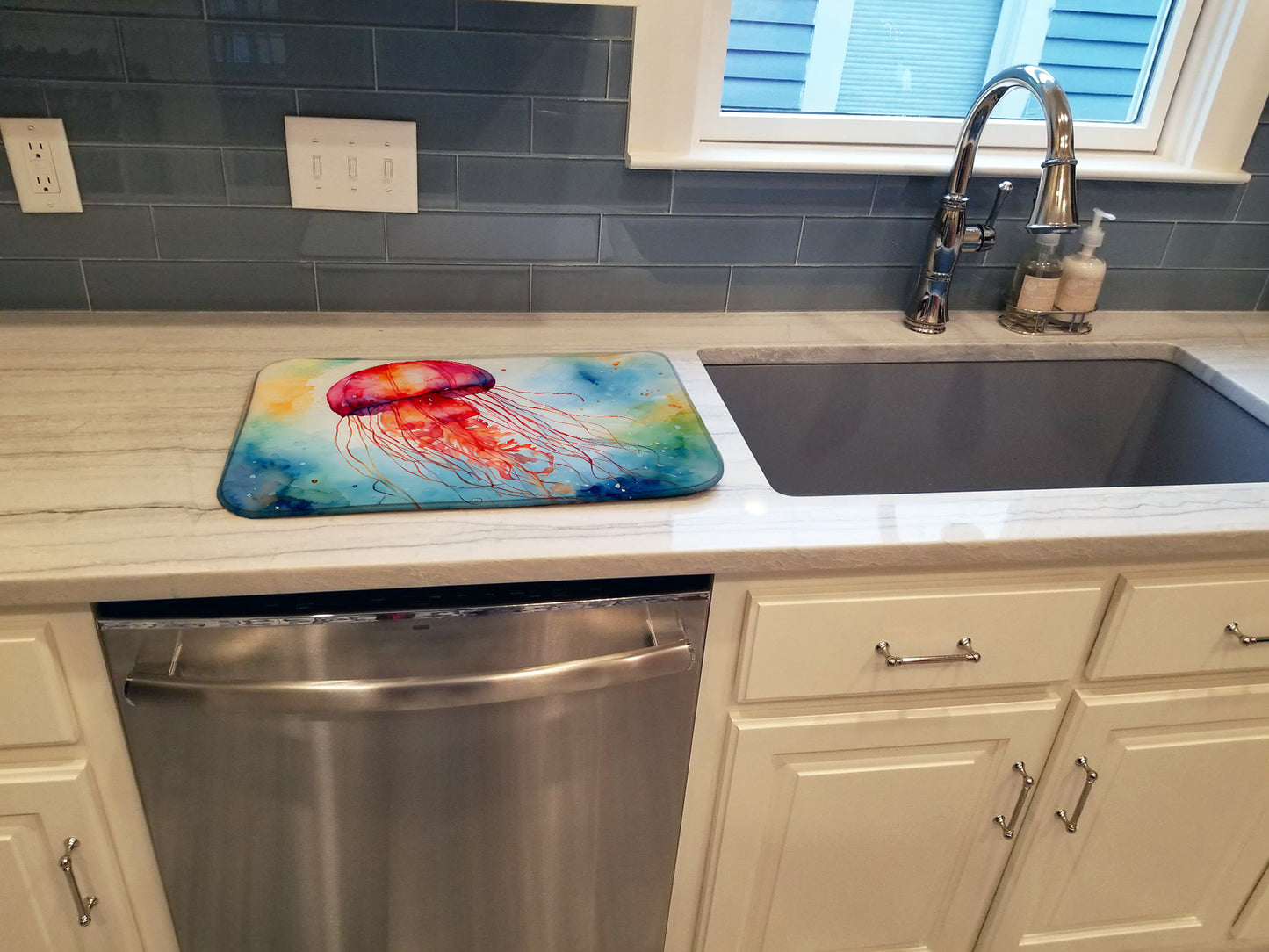 Jellyfish Dish Drying Mat