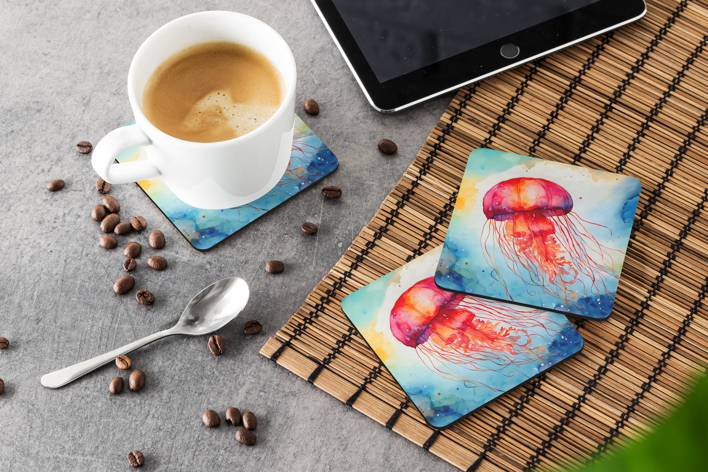 Jellyfish Foam Coasters