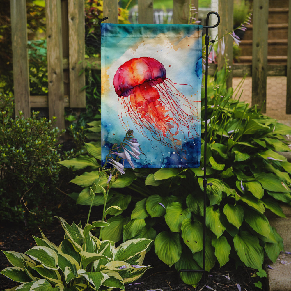 Jellyfish Garden Flag