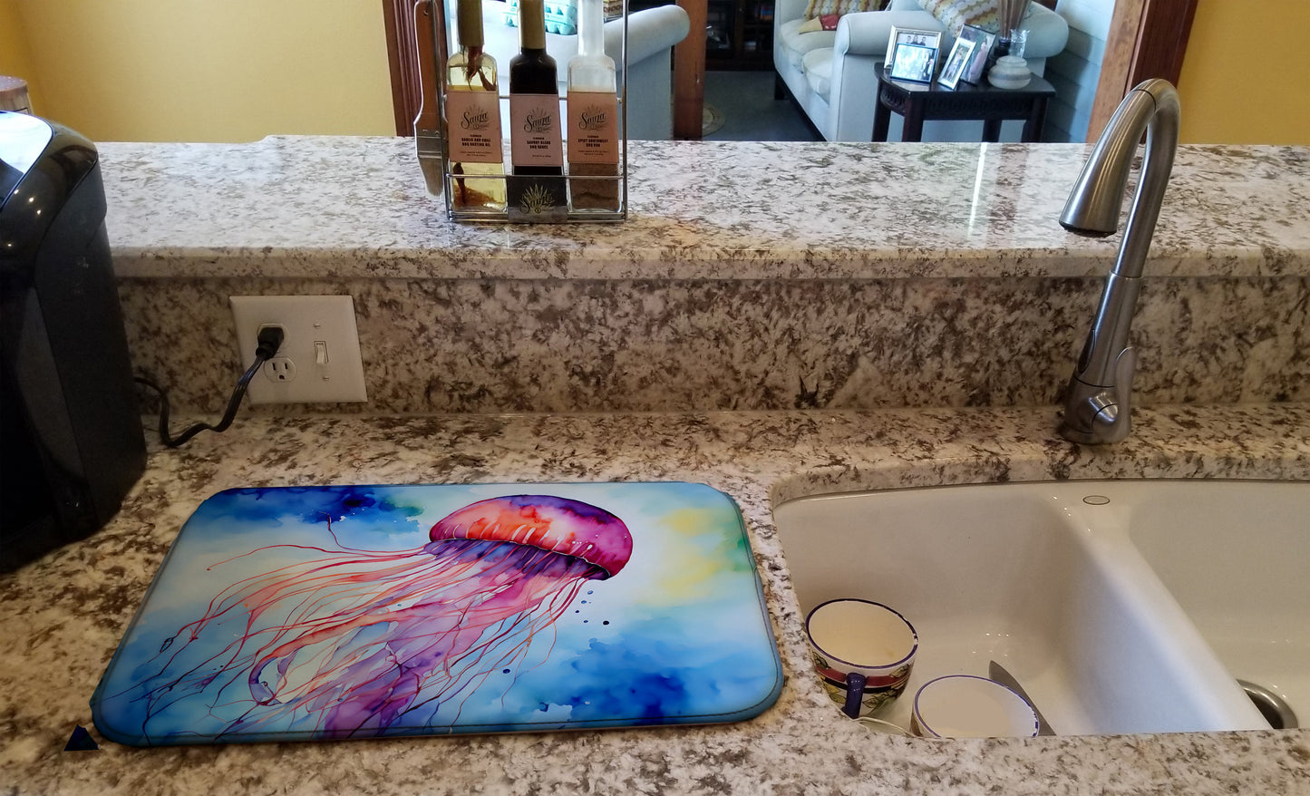 Jellyfish Dish Drying Mat