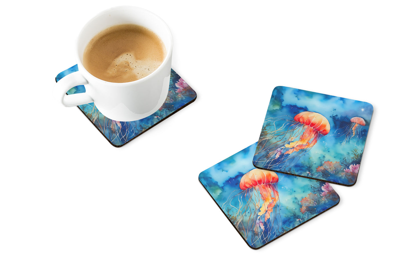 Jellyfish Foam Coasters