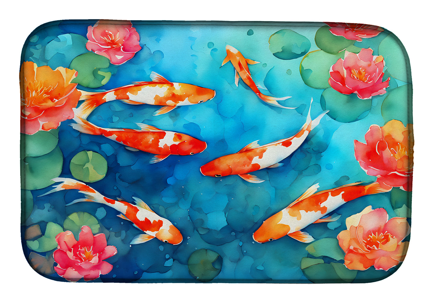 Buy this Koi Fish Dish Drying Mat