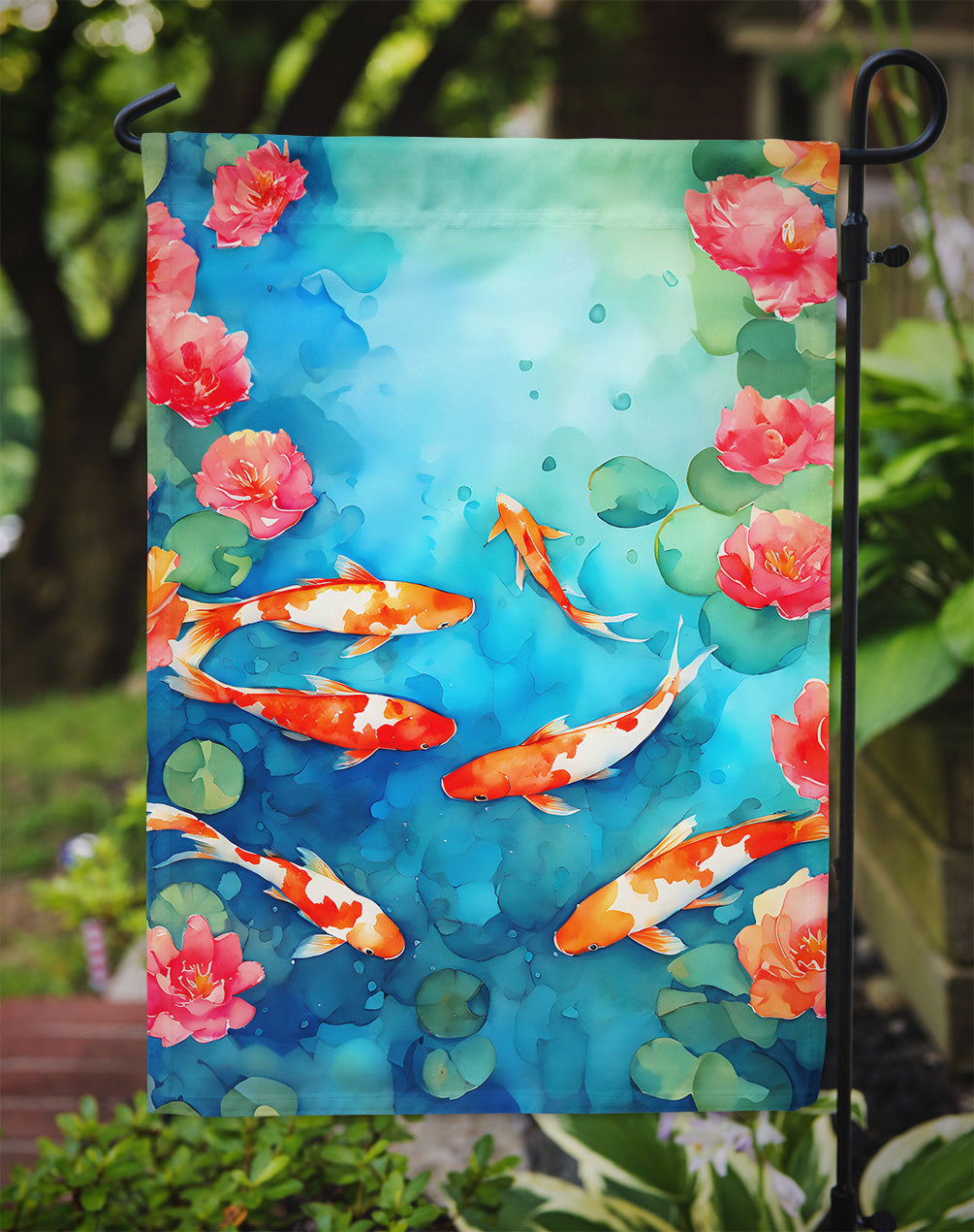 Koi Fish Garden Flag