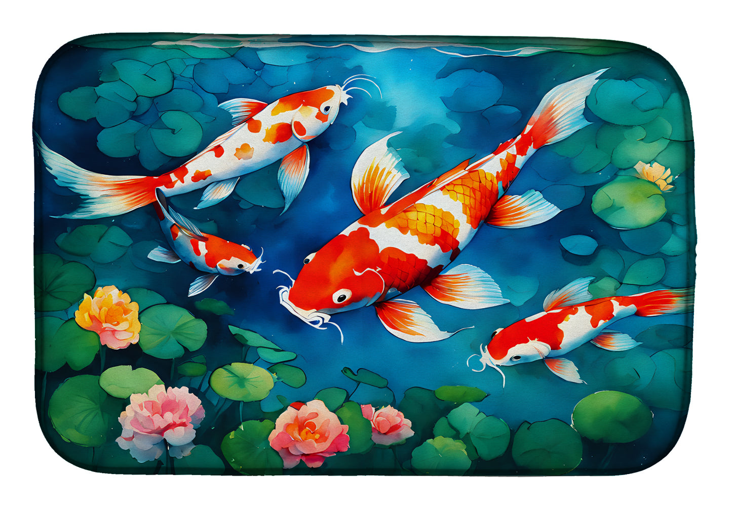 Buy this Koi Fish Dish Drying Mat