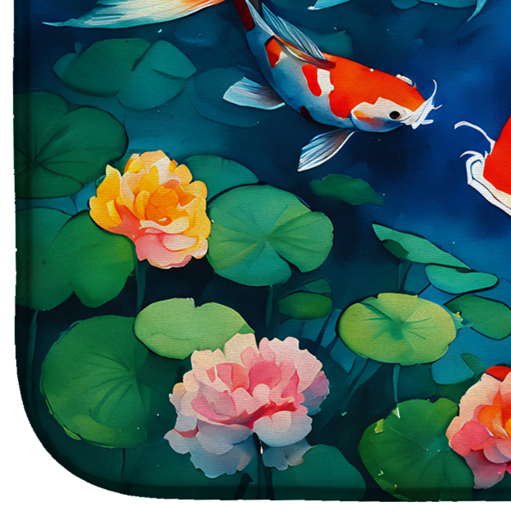 Koi Fish Dish Drying Mat