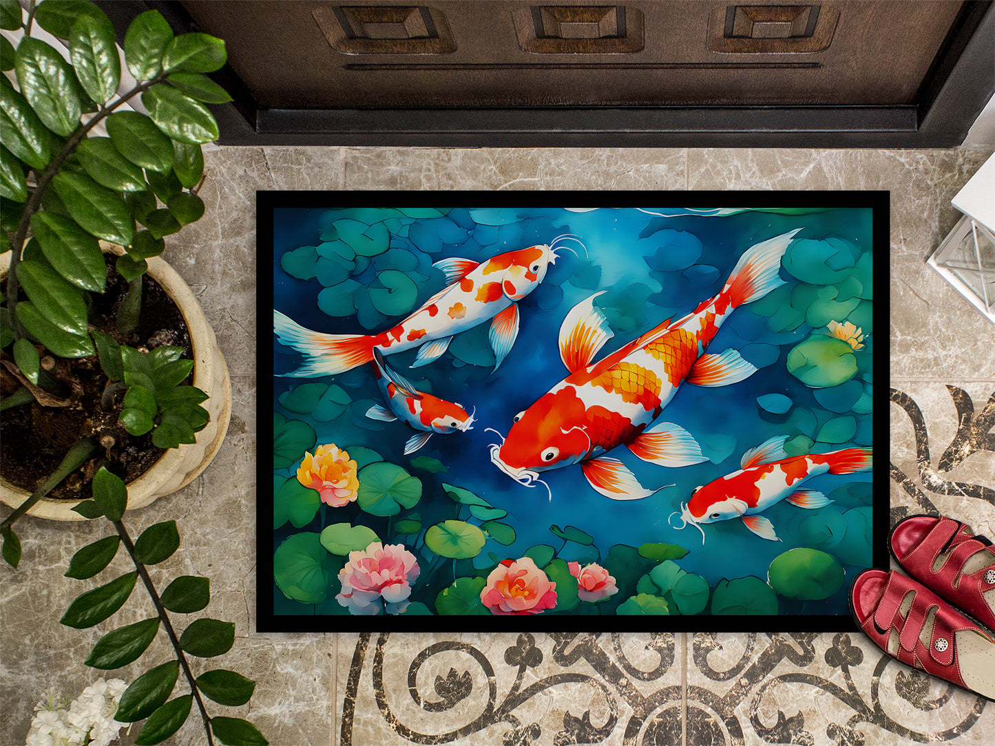 Koi Fish Doormat