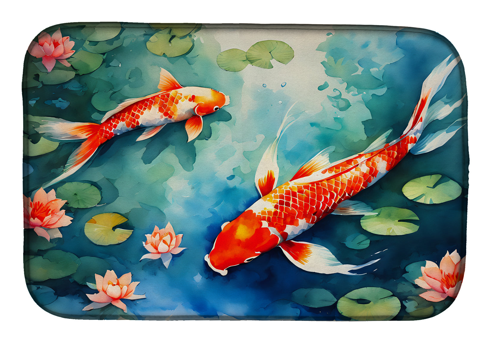 Buy this Koi Fish Dish Drying Mat