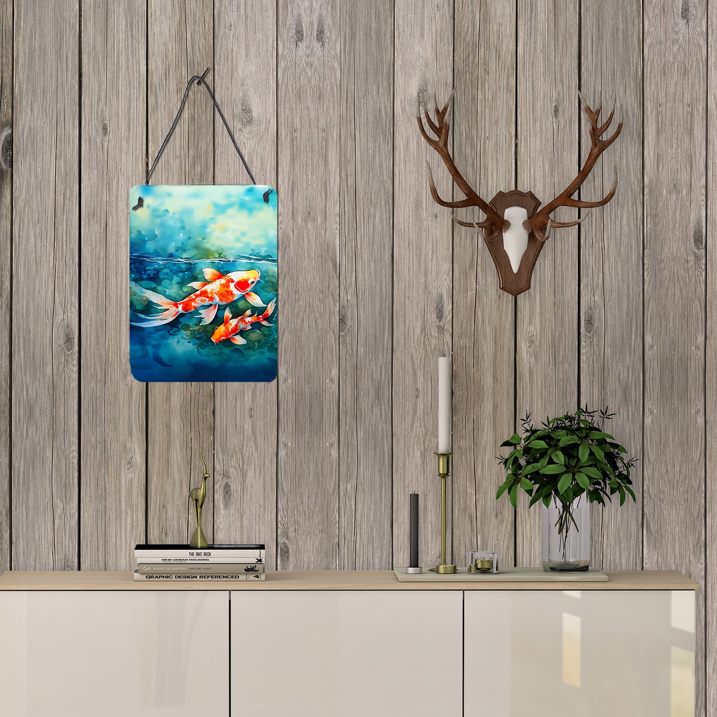 Koi Fish Wall or Door Hanging Prints