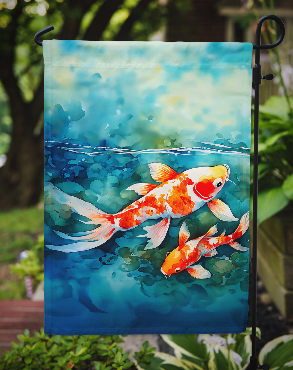 Koi Fish Garden Flag