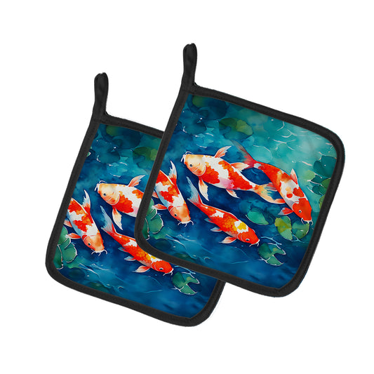 Buy this Koi Fish Pair of Pot Holders