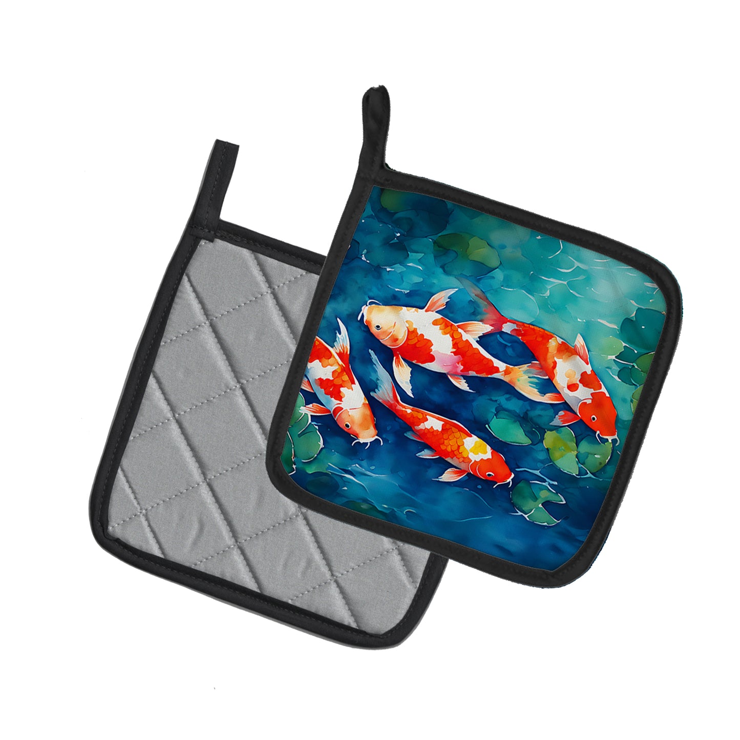 Koi Fish Pair of Pot Holders