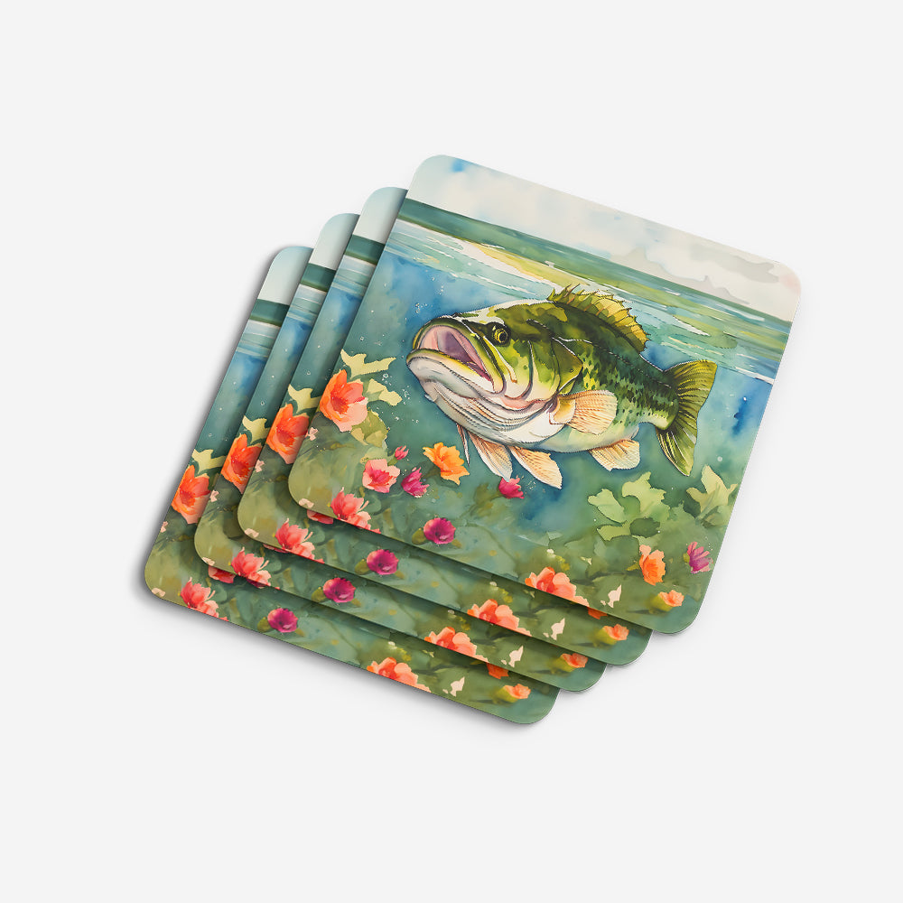 Largemouth Bass Foam Coasters