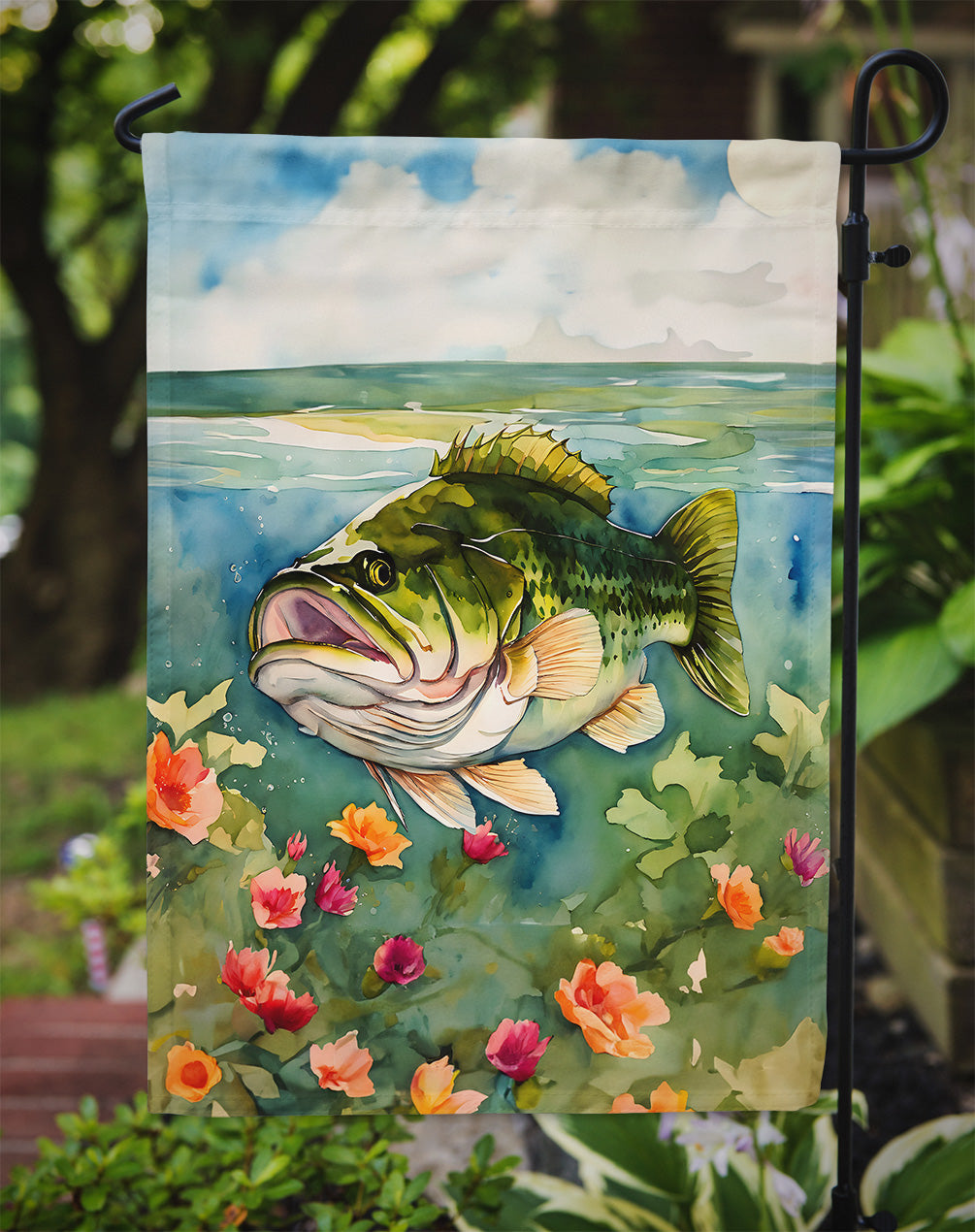 Largemouth Bass Garden Flag