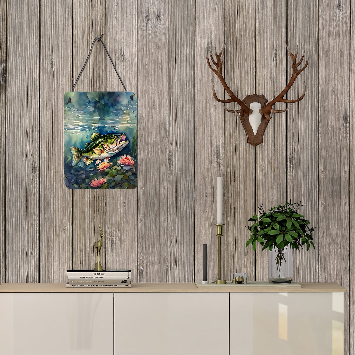 Largemouth Bass Wall or Door Hanging Prints