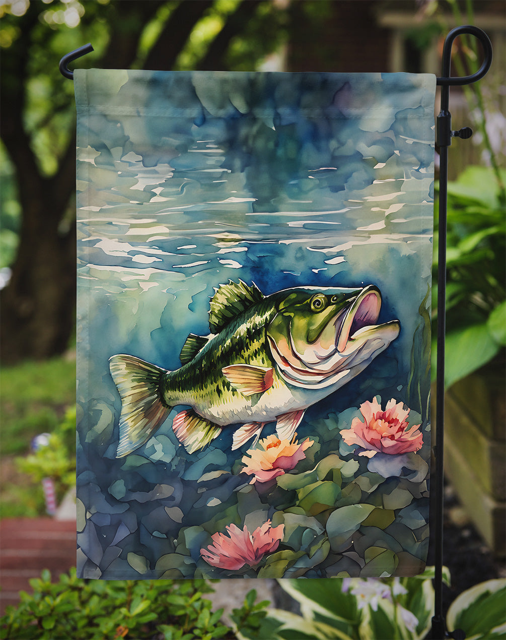 Largemouth Bass Garden Flag