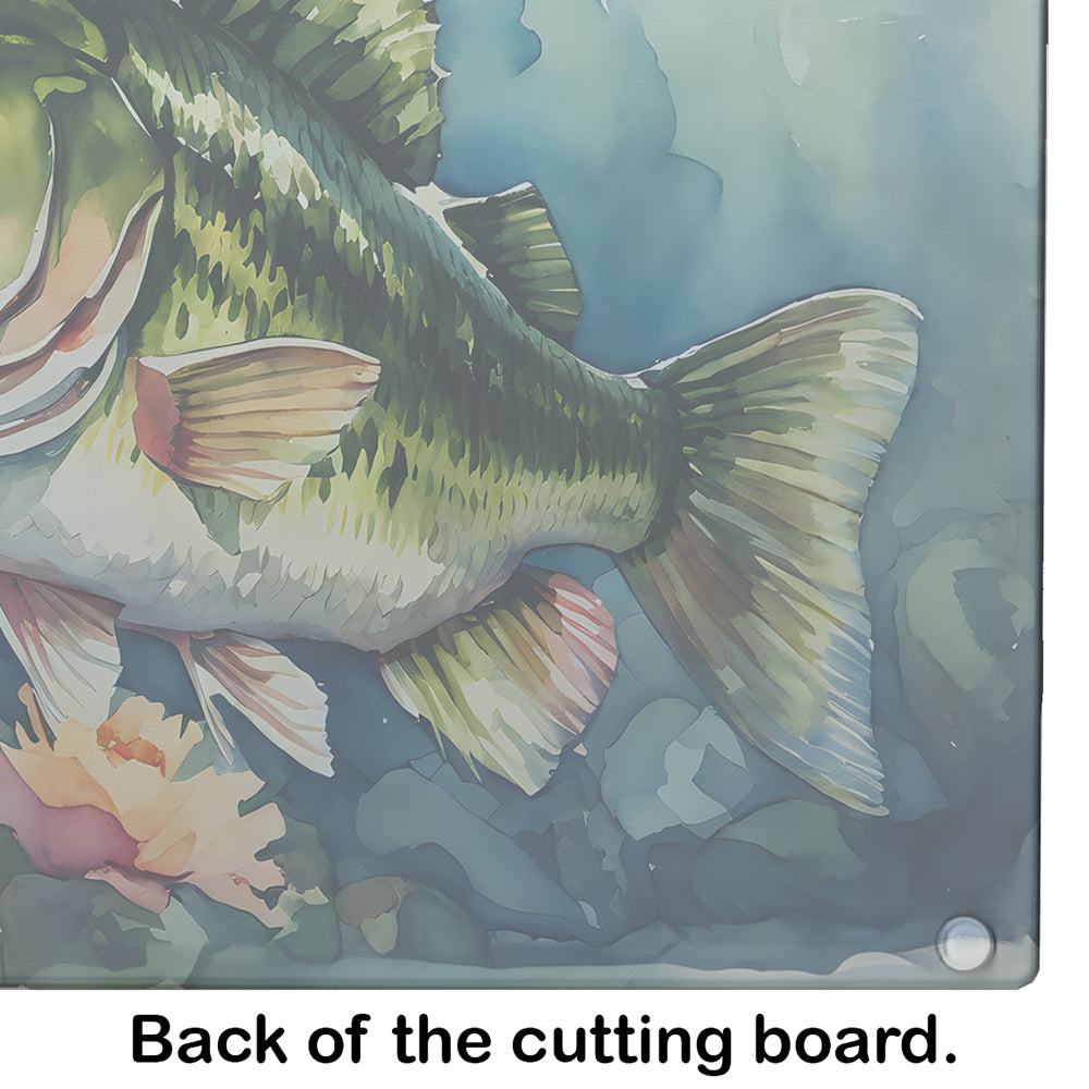 Largemouth Bass Glass Cutting Board