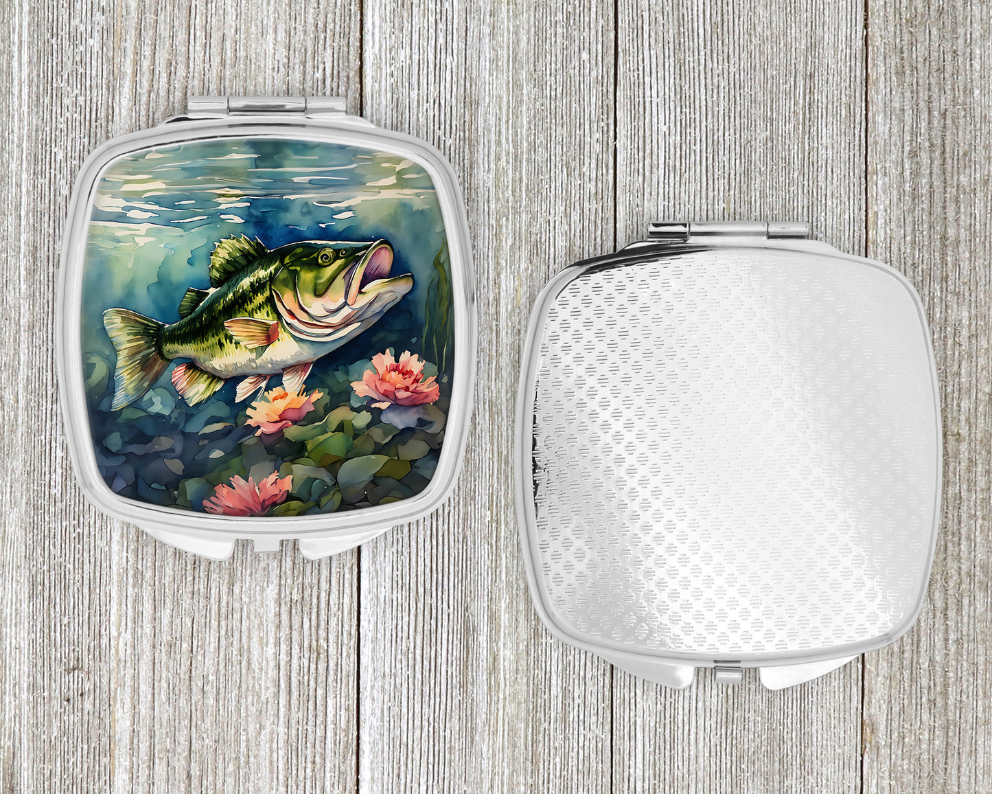 Largemouth Bass Compact Mirror