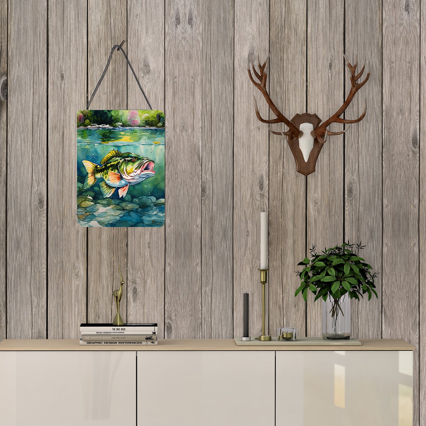 Largemouth Bass Wall or Door Hanging Prints