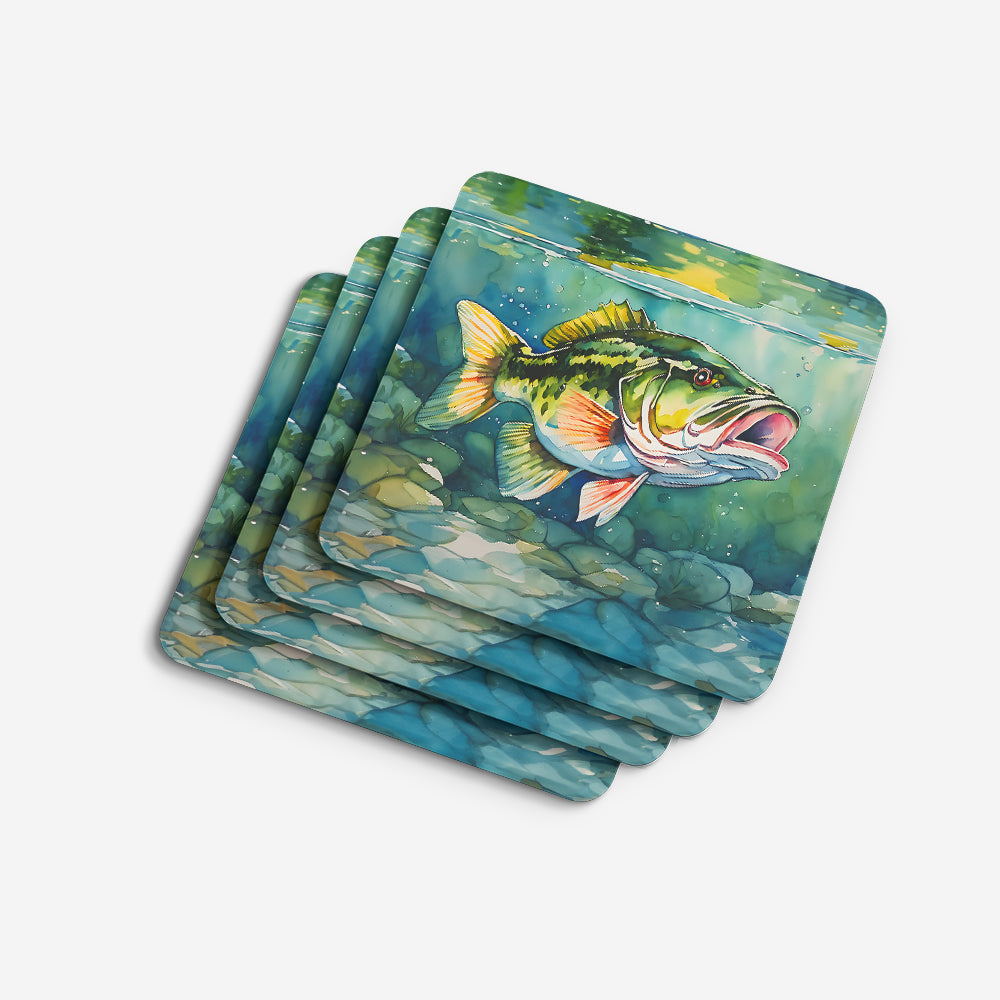 Largemouth Bass Foam Coasters