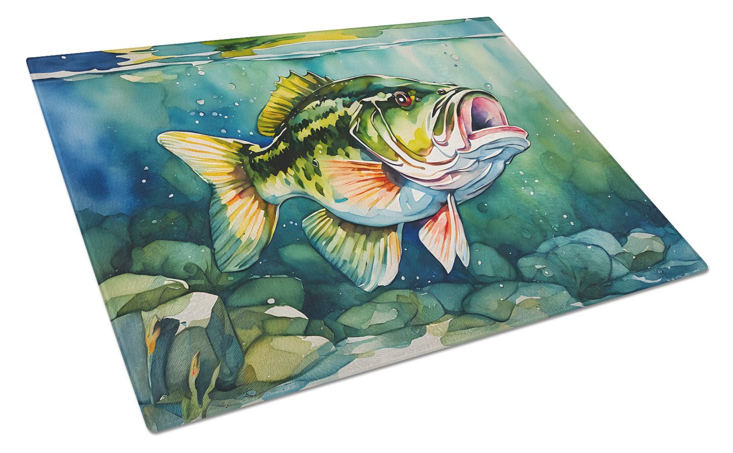 Buy this Largemouth Bass Glass Cutting Board