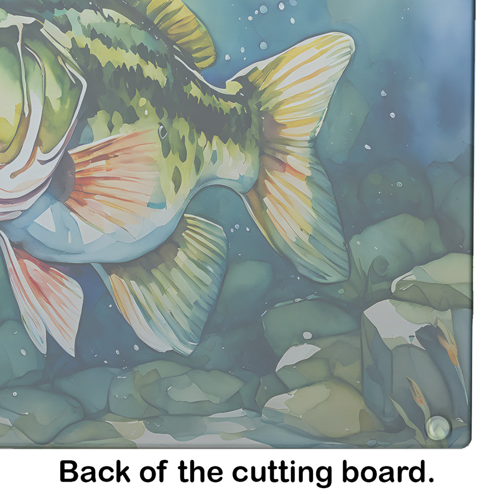 Largemouth Bass Glass Cutting Board