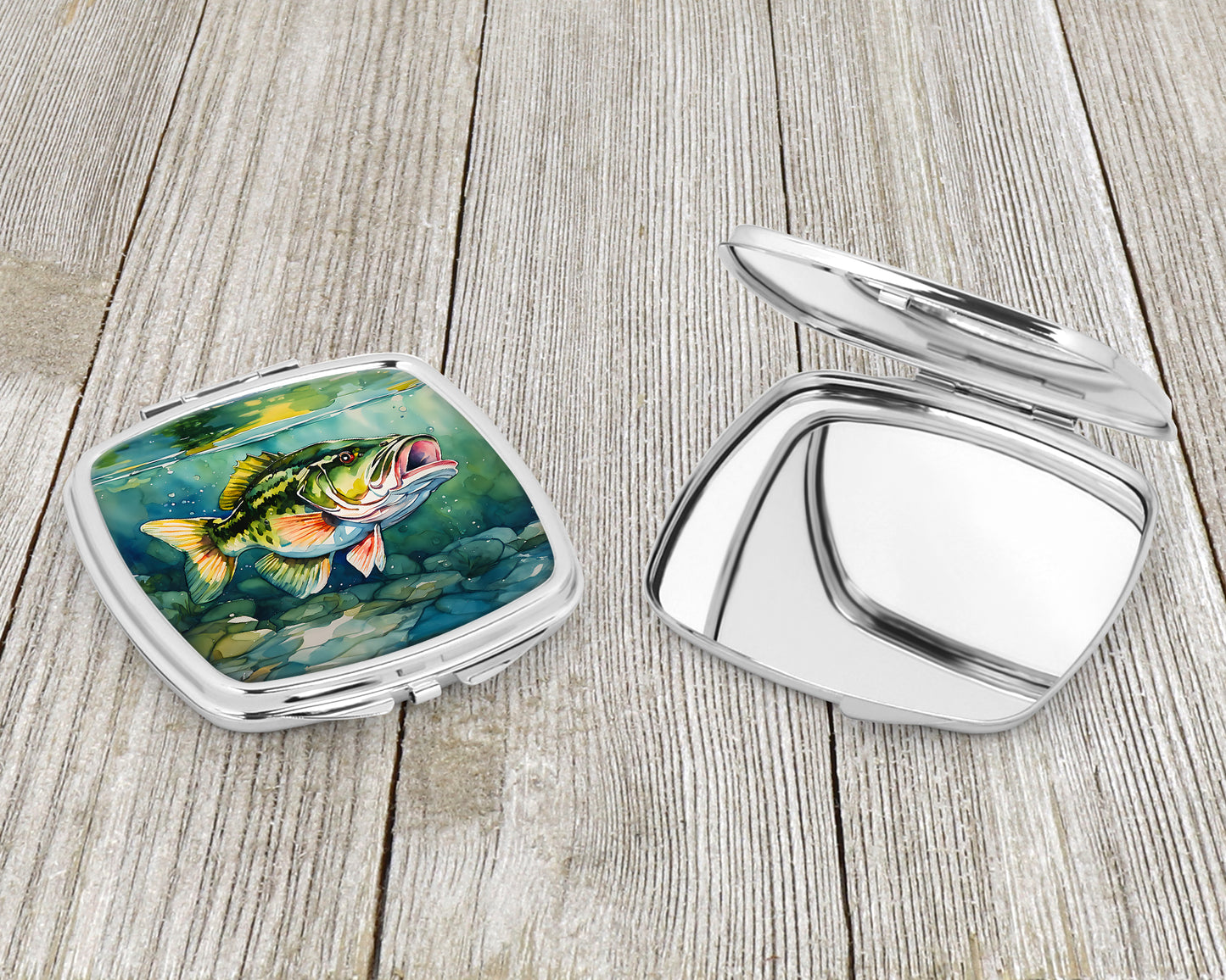 Largemouth Bass Compact Mirror