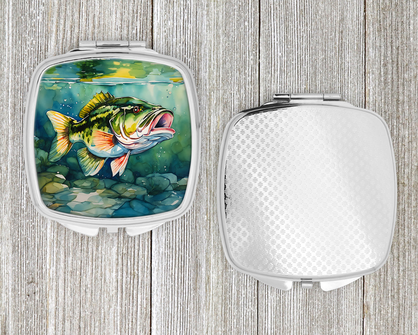 Largemouth Bass Compact Mirror