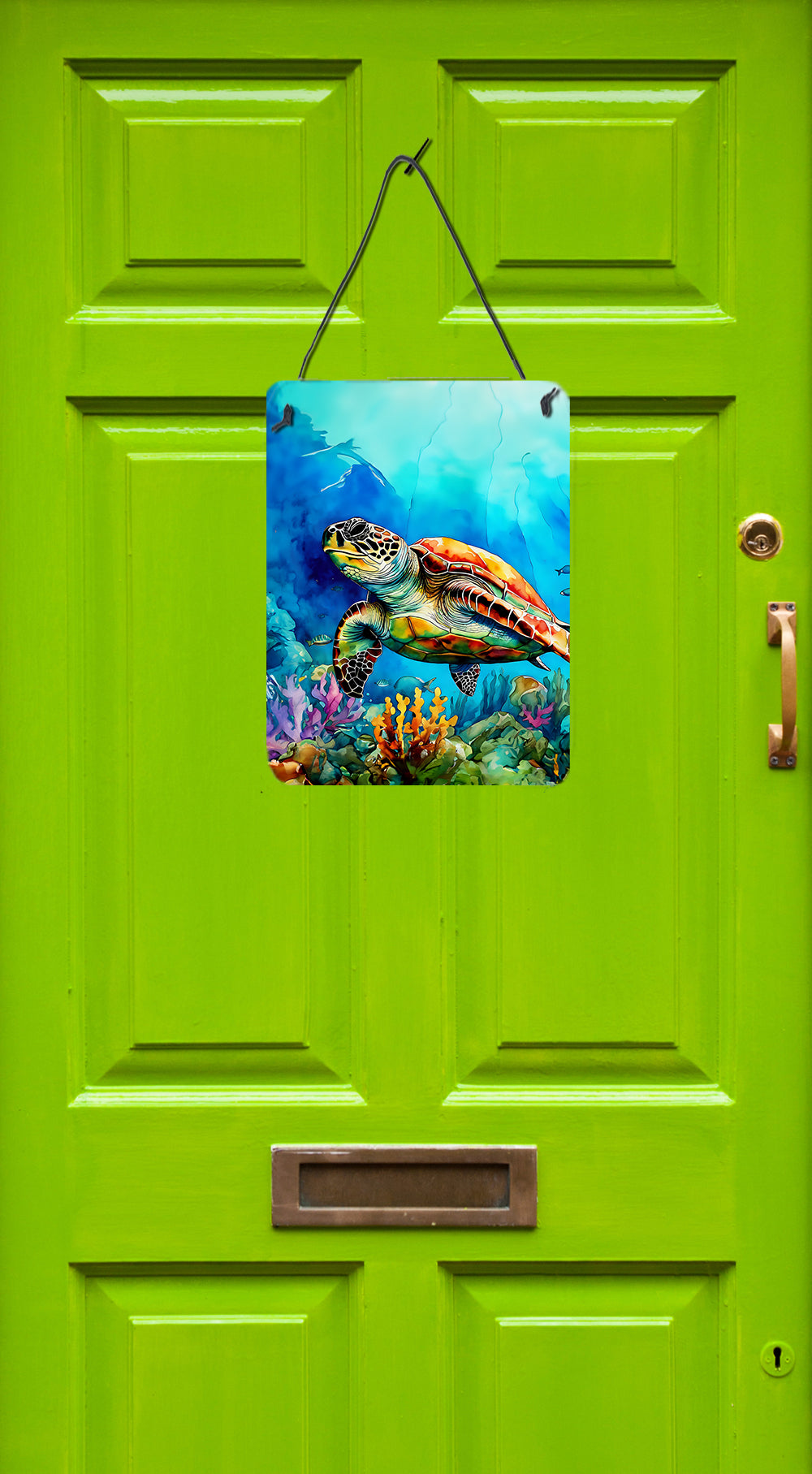 Loggerhead Sea Turtle Wall or Door Hanging Prints